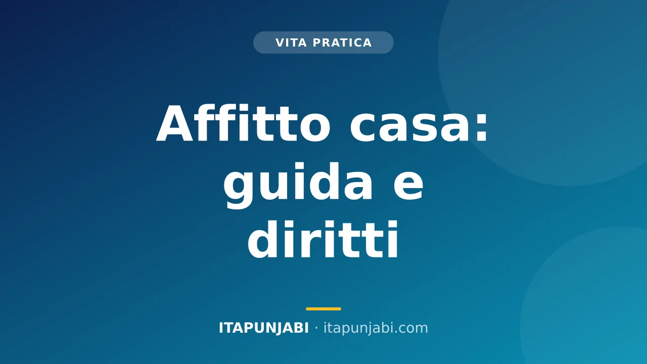 Chiavi di casa e contratto di affitto