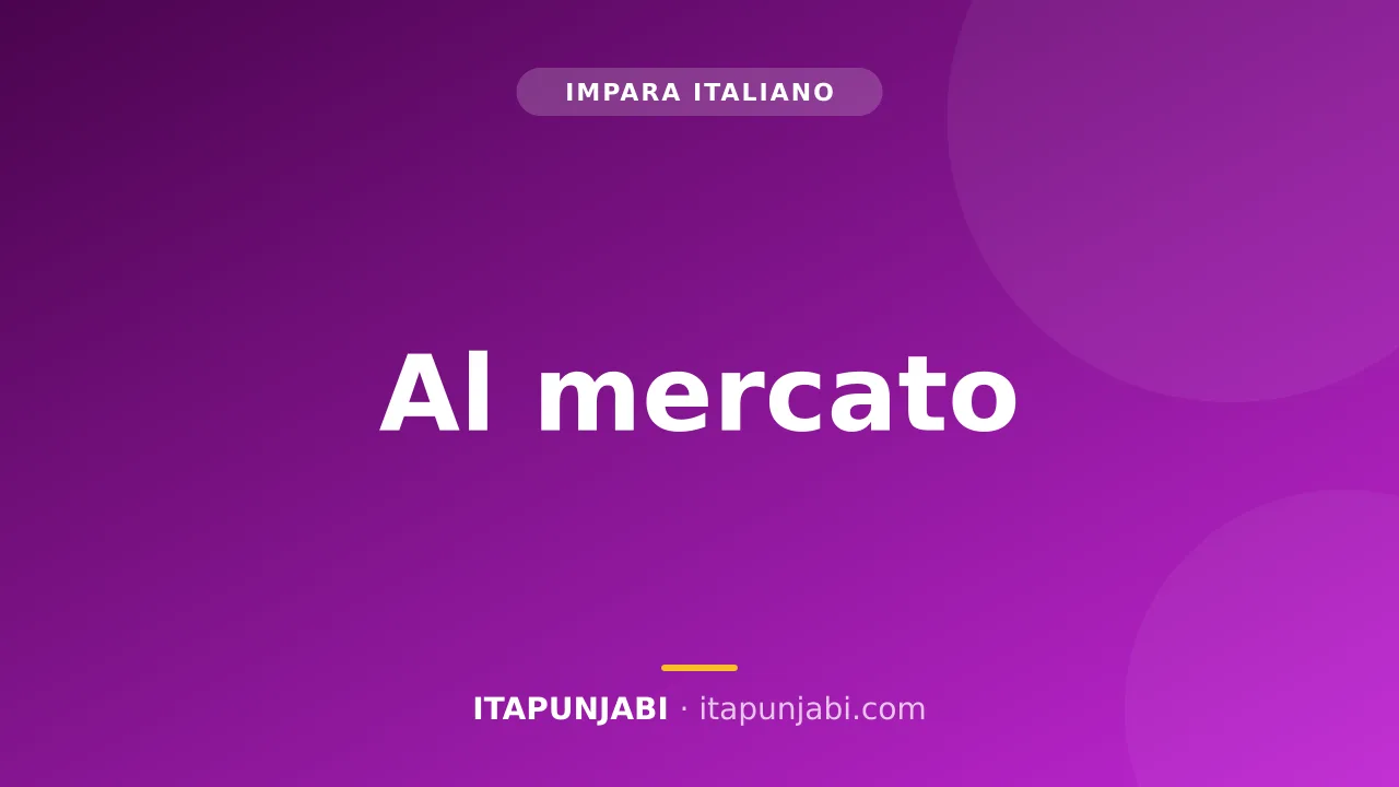 Mercato italiano con frutta e verdura fresca