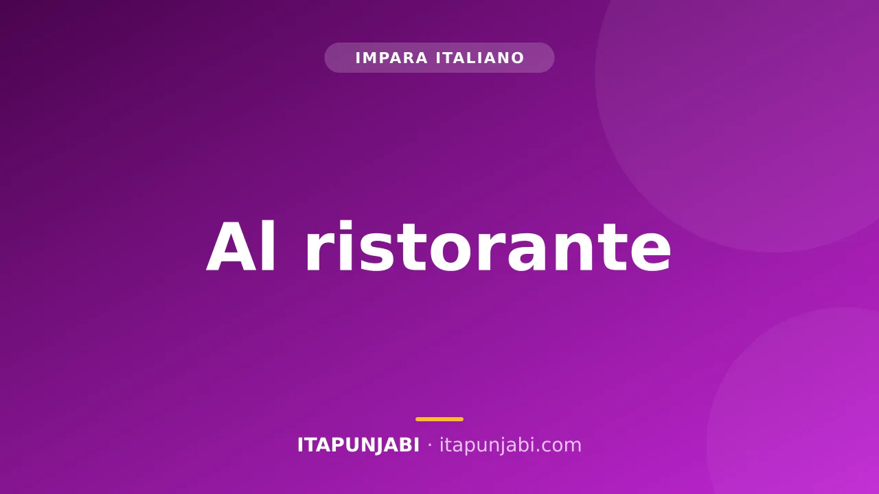 Una persona che ordina la pizza al ristorante in Italia