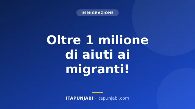Associazioni migranti in Italia: oltre un milione di aiuti