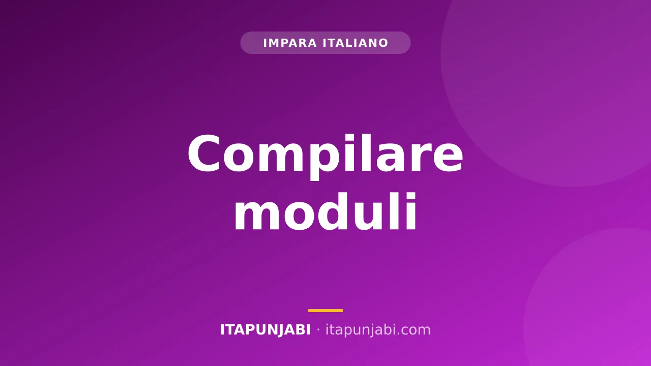 Una persona che compila un modulo burocratico in Italia