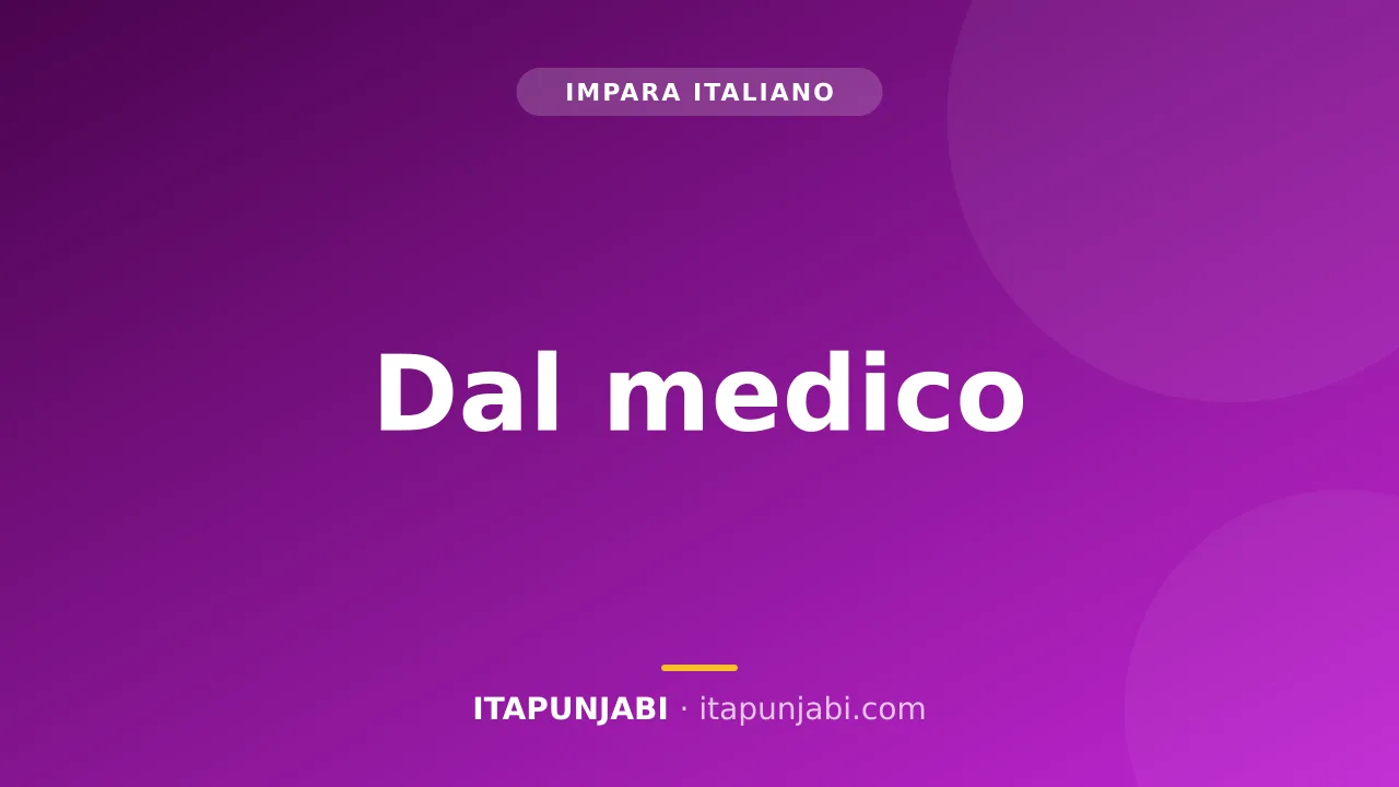 Una persona che parla con il medico nello studio medico in Italia