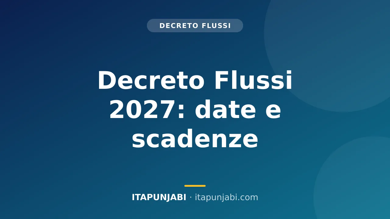 Decreto Flussi 2027: date e novità per le domande