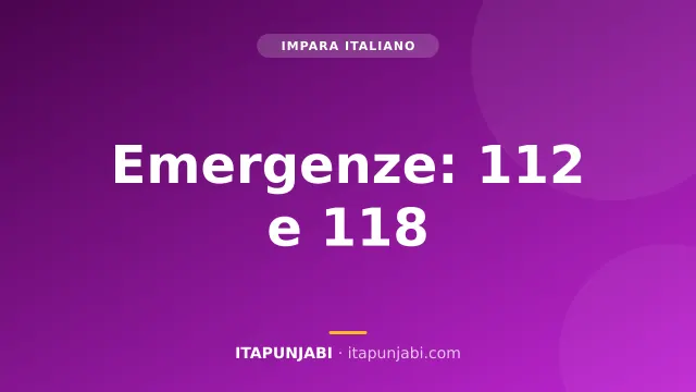 Emergenze: chiamare il 112 e il 118 in Italia