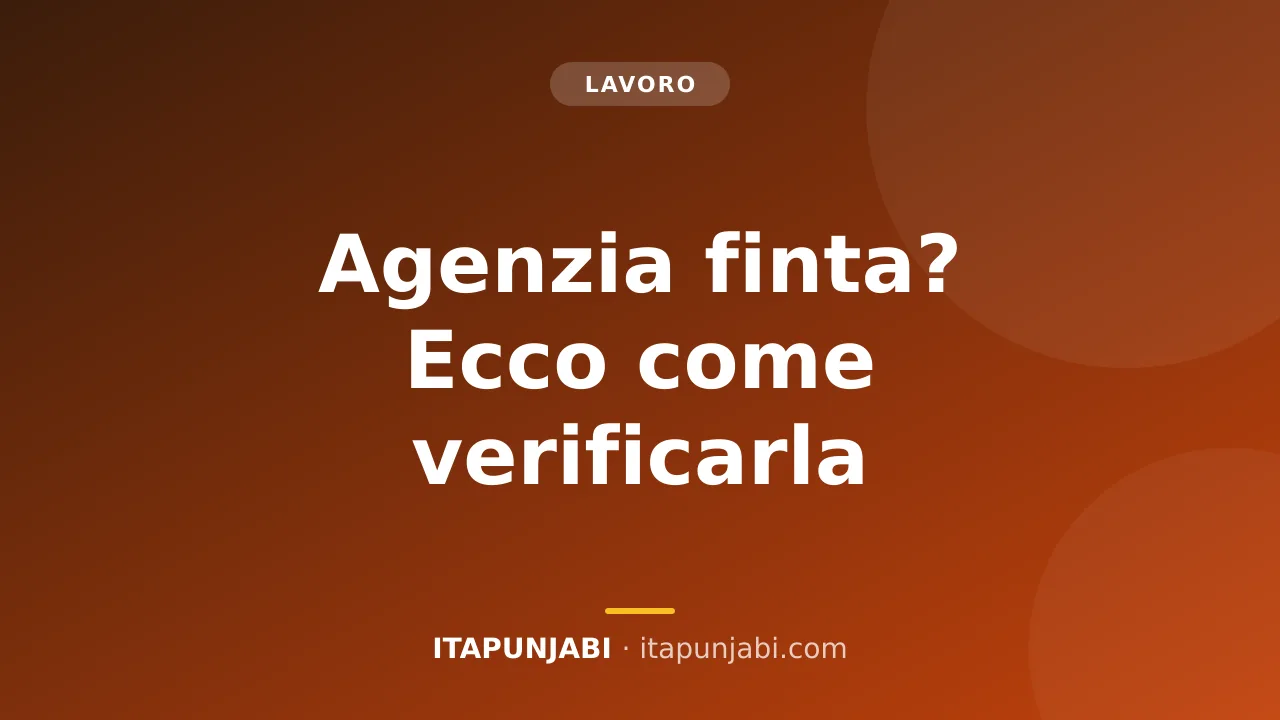 Verifica agenzie di lavoro e falsi intermediari in Italia