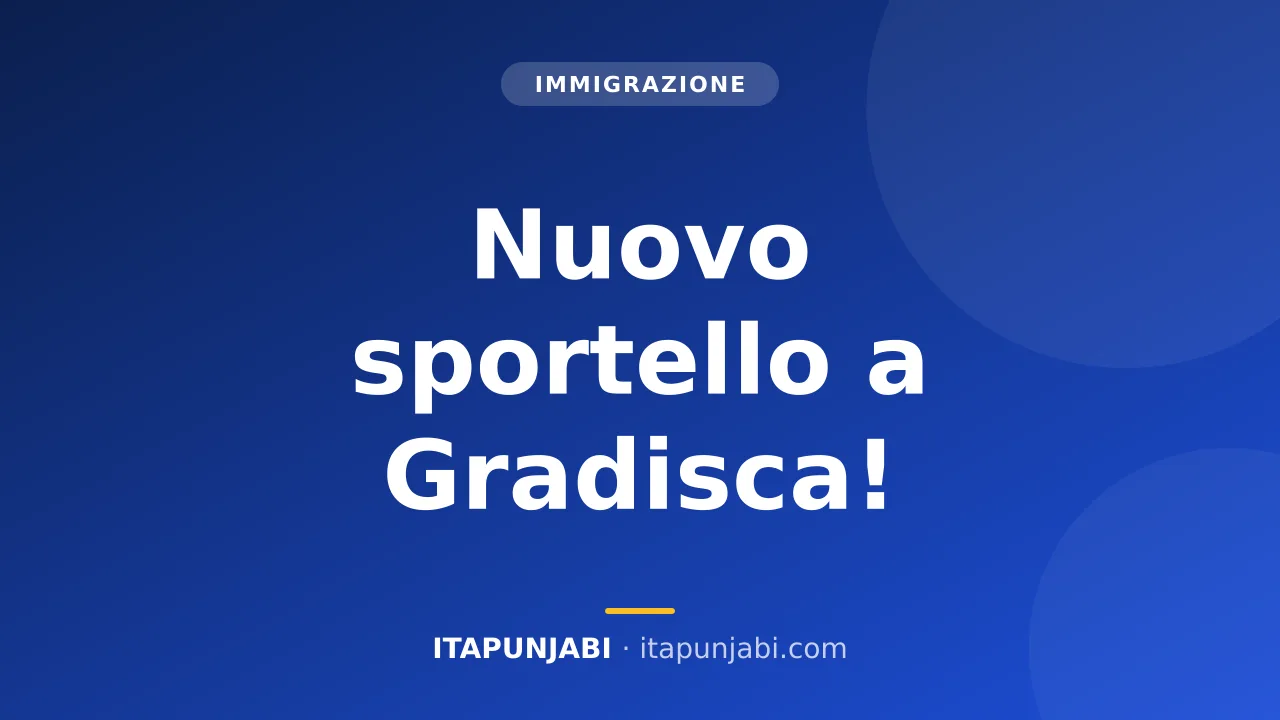 Inaugurazione sportello migranti a Gradisca d'Isonzo