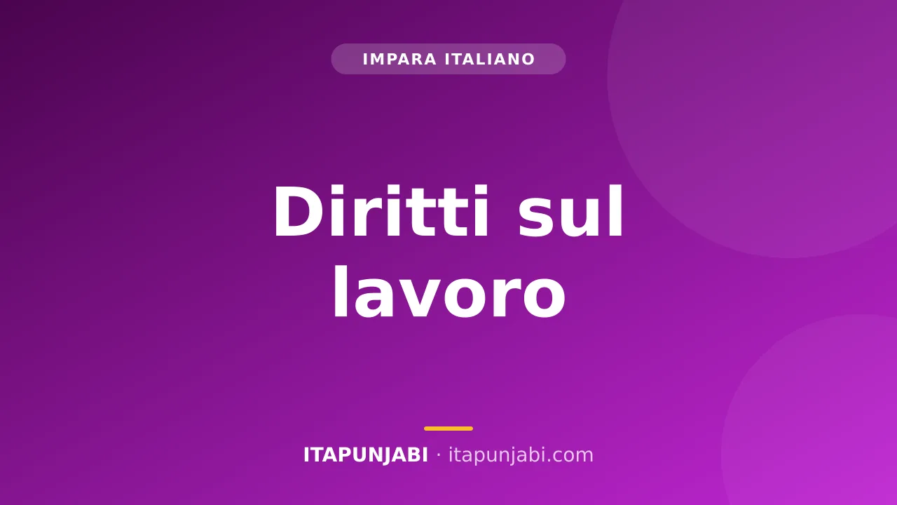 Un lavoratore che discute dei propri diritti lavorativi con un rappresentante del sindacato in Italia.