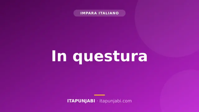 In questura: permesso di soggiorno - Lezione A2