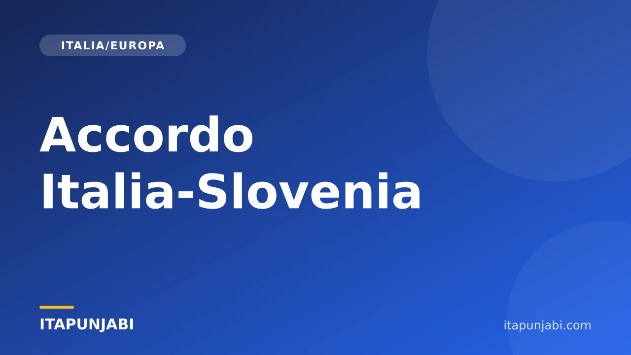 Incontro istituzionale tra Italia e Slovenia