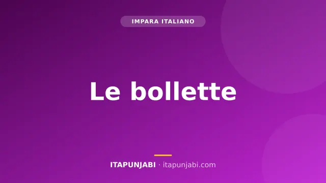 Le bollette di luce, gas e acqua: italiano A2