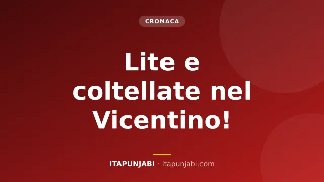 Lite finisce nel sangue nel Vicentino: donna arrestata