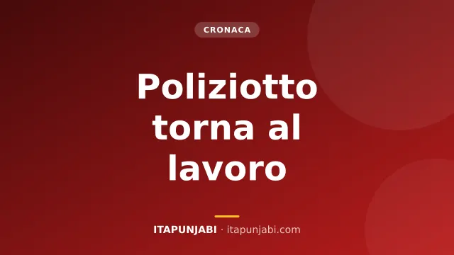 Poliziotto torna al lavoro dopo gli scontri al derby