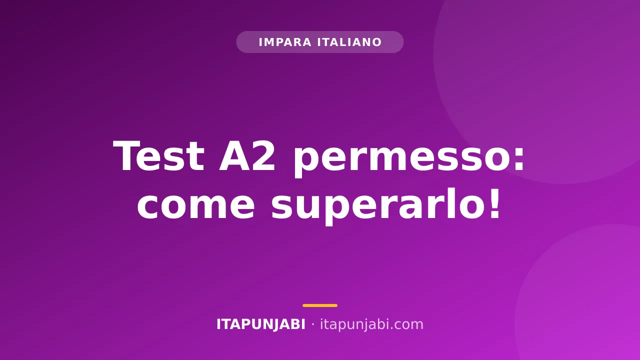 Studente che si prepara per il test di italiano a2 permesso lungo periodo
