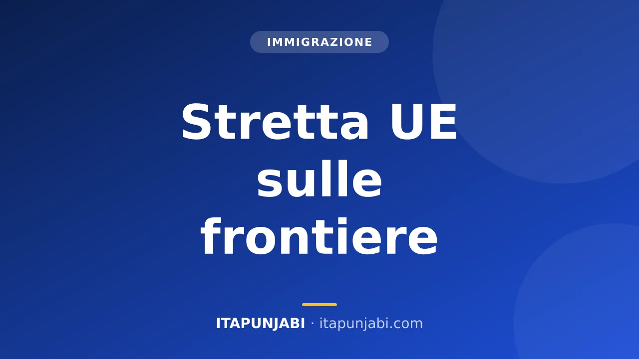 Riunione a Bruxelles sulle politiche migratorie europee